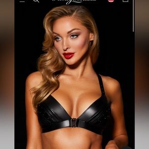 Honey Birdette Faux Leather Bra